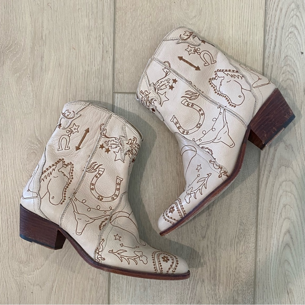 Free People New Frontier Doodle Boots